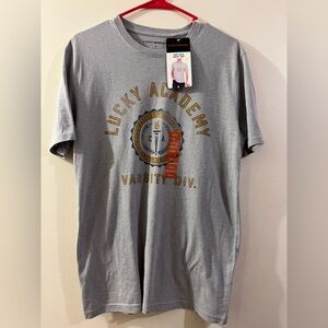 Lucky Brand Heather Gray Screen T-Shirt